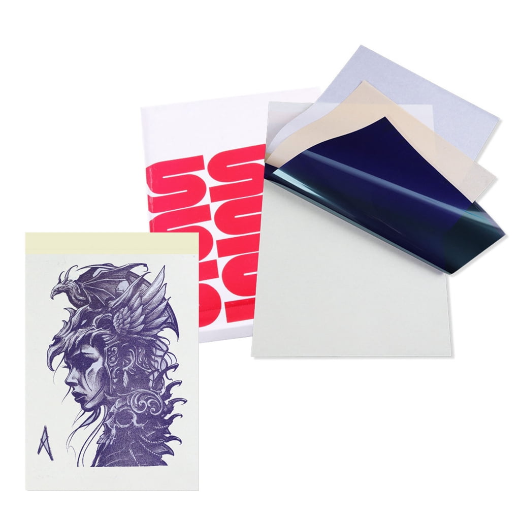 T-HOTLYST Tattooing Transfer Paper 100 Sheets For Detailed And Precise Design Application In Art Workshops Tattooing Studio Supply