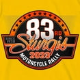 thumbnail image 2 of Hot Leathers SPB1092 Men’s Yellow 2023 Sturgis Rally Logo Double Sided T-Shirt Medium, 2 of 3
