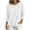 White, variant on GERsome Sweatshirt for Women Henley Button Crew Neck Long Sleeve Pullover Tops Solid Color Army Green L