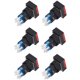 thumbnail image 2 of Interruptor de botón Ticfox 25 uds luz indicadora autobloqueo larga vida Control Industrial 24V, 2 of 14