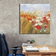 thumbnail image 6 of Epic Graffiti 'Poppies And Larkspur I' by Carol Rowan, Giclee Canvas Wall Art, 37"x37", 6 of 8