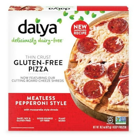 Daiya Meatless Pepperoni Style Pizza 16.7 Ounce — 8 per case.