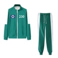 thumbnail image 2 of Jugador Adulto Disfraz Uniforme Traje Trayectoria Cosplay CALamari Juego Calamares Número 001 230 333 456, 2 of 9
