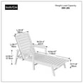 thumbnail image 6 of Oaks Aura Poor Chaise Lounge Chair for Indoor and Outdoor All Weather Waterproof, 6 of 6