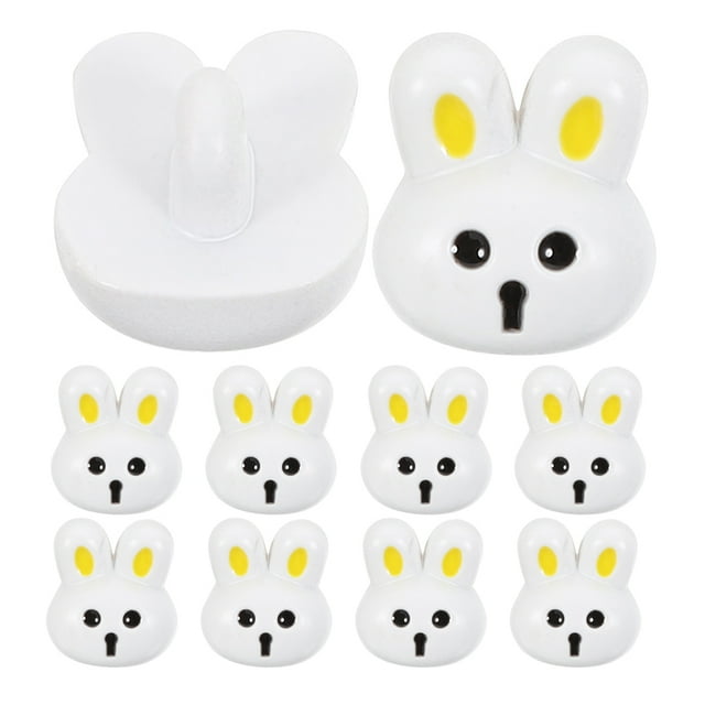 MOVTOTOP 10pcs Rabbit Buttons Cute Bunny Buttons for Clothing DIY Craft Decorations for Sewing and Crafting Resin Buttons Clothing Buttons