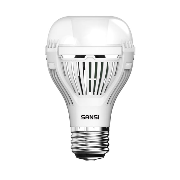 SANSI 3-Way A19 LED Bulb, 700-900-1600LM E26 Dimmable Light Bulb, 5000K Daylight for Home Lighting