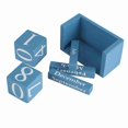 thumbnail image 3 of Vintage Wooden Desk Calendar, Wooden Block, Month and Date Display, Home Office Decor, Blue, 3 of 4