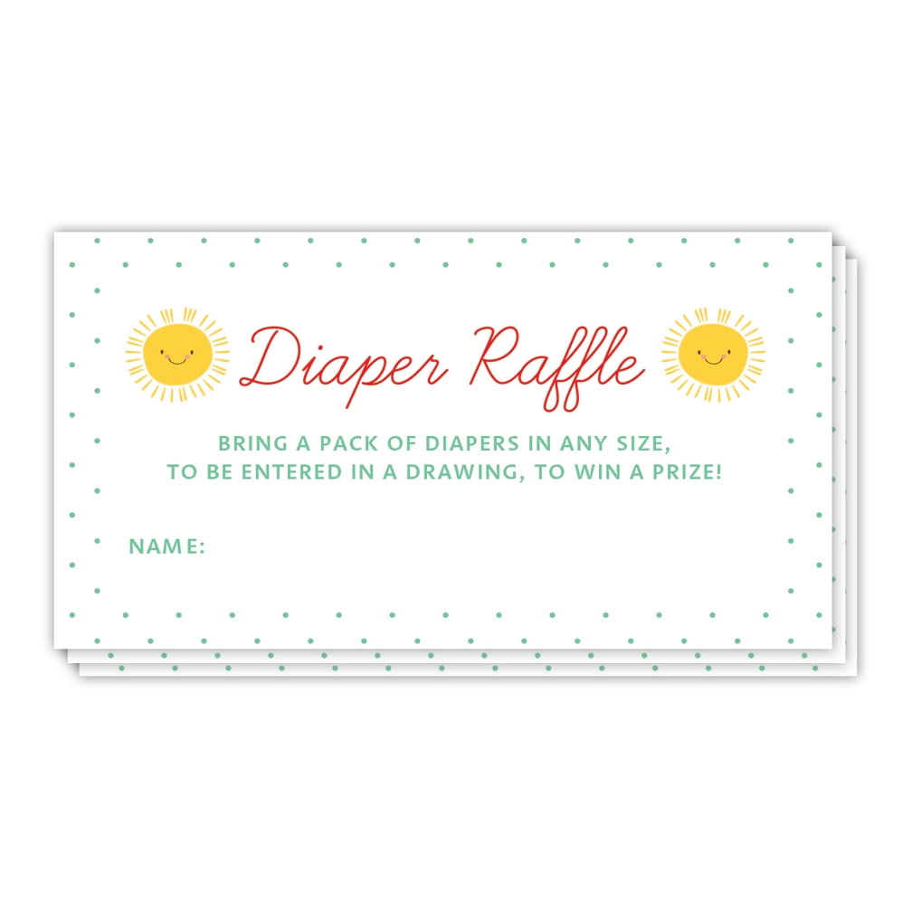 diaper raffle invitation