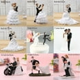 thumbnail image 2 of Wedding Bride and Groom Figurines Cake Toppers Resin Doll Ornaments Valentine's Day Engagement Anniversary Wedding Decoration (Style1), 2 of 7