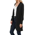 thumbnail image 6 of Women Button Down Solid Color Cardigan, 6 of 7