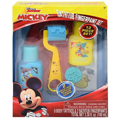 Mickey Mouse Bath Fingerpaint Set in Box