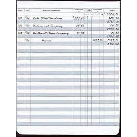 2pcs Secretary Deskbook Check Register - Size 6 3/8 x 8 1/4 - Quantity 1 Register