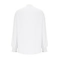 thumbnail image 5 of HAiming Womens Long Sleeve Shirts V Neck Pleated Front Flowy Blouse Casual Tunic Tops Fashion Clothing, 5 of 6