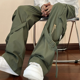 thumbnail image 5 of Pantalones cargo para hombre, pantalones rectos Y2k, holgados, elásticos, de corte regular, multibolsillos, de trabajo, de algodón, largos, para hombre, 5 of 5