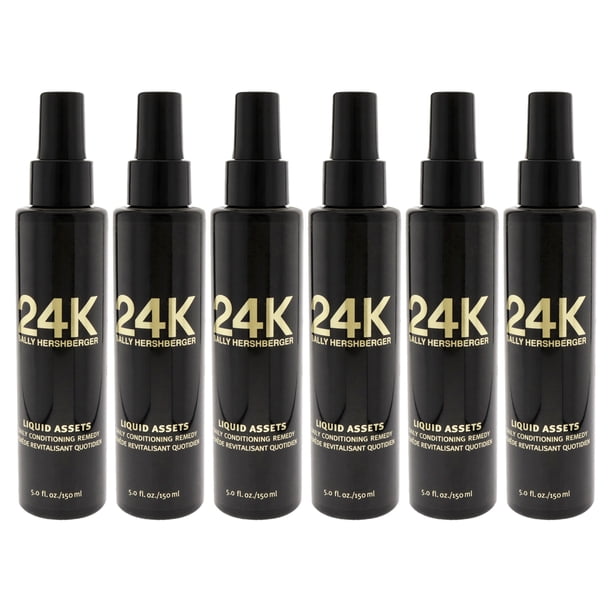 Acondicionador de remedio diario Sally Hershberger 24K Liquid Assets 5 oz Paquete de 6