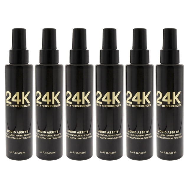 Acondicionador de remedio diario Sally Hershberger 24K Liquid Assets 5 oz Paquete de 6