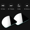 thumbnail image 2 of 2Pcs Blind Spot Mirror Rearview Convex Adjustable Side Mirrors Fan Shape Frameless Sway Rotate Wide Angle Rear View Mirror with Stick On Adhesive for SUV Car Truck Van, 2 of 8