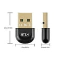 thumbnail image 2 of USB Bluetooth 5.4 Adapter for PC Wireless Mouse Keyboard Speaker Music Audio Receiver Transmitter Bluetooth Adapter, 2 of 5