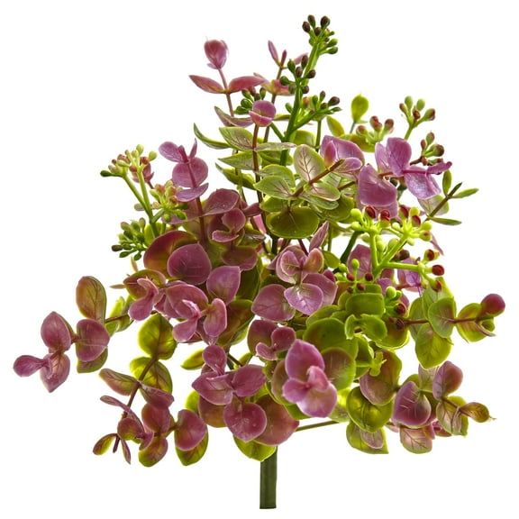 Nearly Natural 8” Eucalyptus and Sedum Artificial Plant (Set of 12)