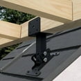 thumbnail image 4 of Patio Roof Riser Brackets, Pergola Roof Riser Brackets Saddle Shaped Wood Roof Beam Brackets, Adjustable Riser Beam Rustproof Brackets, 4 of 4