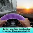 thumbnail image 3 of Australian Sheepskin Wool Steering Wheel Cover For Women & Men Universal 15 Inch Steering Wheels & Accessories Ecofriendly Wheel Cover For Car Car Access, 3 of 5