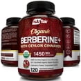 thumbnail image 3 of Suplemento NutriFlair de berberina orgánica 1450 mg con canela de Ceilán, 3 of 7
