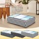 thumbnail image 1 of Bolsas de almacenamiento de gran capacidad de 90L bajo la cama con ventana transparente - 2 packs, tela transpirable no tejida, 39"x23"x7", asas y cremalleras reforzadas, 1 of 2