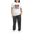 thumbnail image 5 of CafePress - Warning Bachelor Party In Progress Pajamas - Women's Short Sleeve Print T-Shirt and Pants Light Cotton Pajama Set, 5 of 7