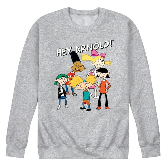 Hey Arnold! - Group Shot - Men's Crew Neck Fleece Pullover