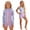 Light Purple, variant on Gunia Swim Suits For Girls Sun Long Sleeve Rash Guard With Zipper Pockets Three Piece Outfit Bathing Suit Girls' Swimwear For Holiday Beach Pool 4-16 Years