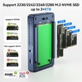 thumbnail image 2 of Acasis Boîtier SSD RAID 2 Baies NVMe M.2 Thunderbolt 3 40Gbps, 2 of 10