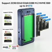 ACASIS Thunderbolt NVMe Dual Bay RAID Enclosure with High-Speed Transfer & Compatibility