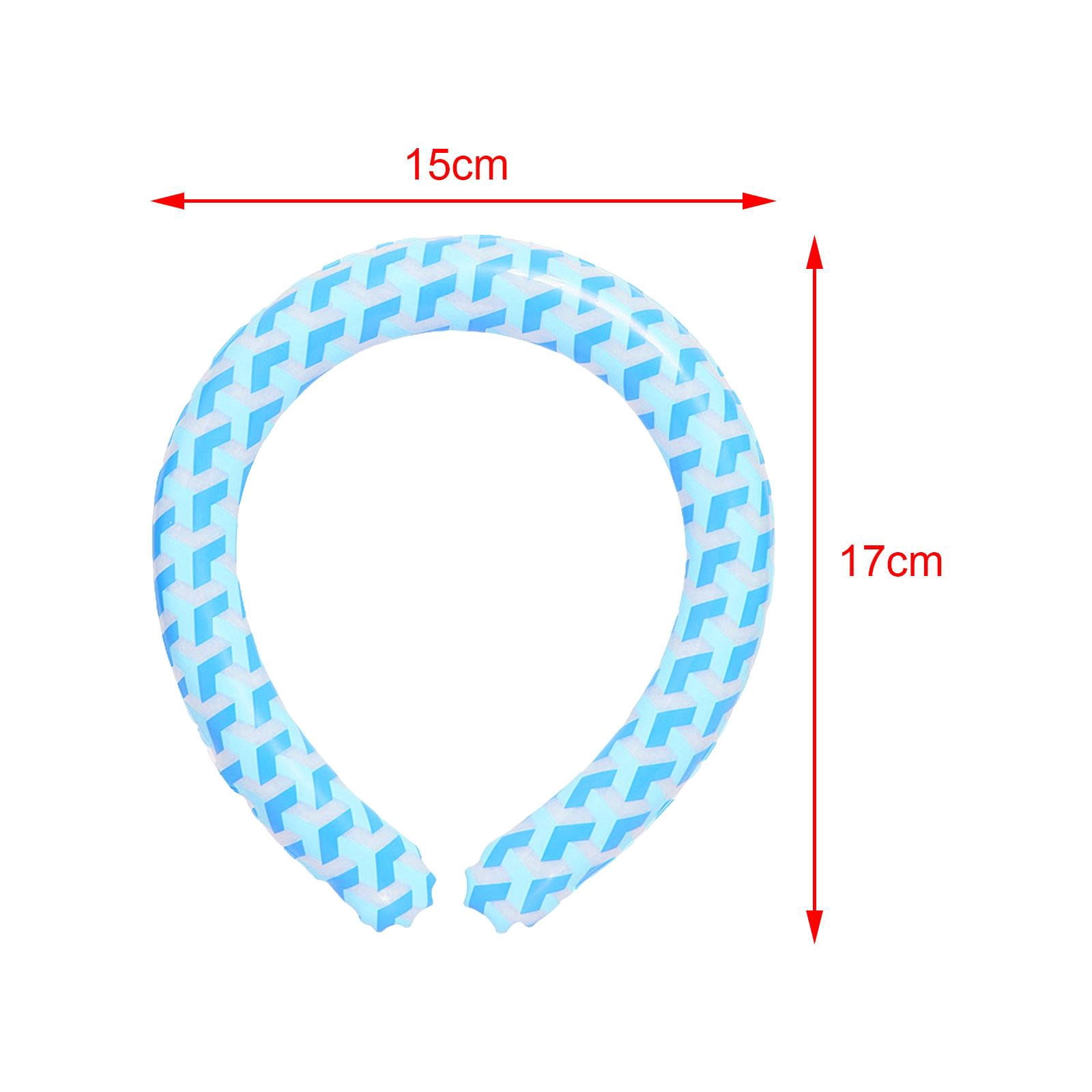 Neck Cooling Tube, Neck Cooling Wraps Gel Wearable Neck Cold Choker Ice Cushions Chill Neck  for Running, Beach Camping, Fitness Blue