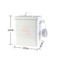 thumbnail image 3 of Contenedor de almacenamiento de alimentos Macarena Cubo de almacenamiento blanco, 3 of 7
