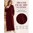 Wine Robe LOFIR, Womens Zip Up Plush Hooded Robe, S M, Wine Red - Walmart.com