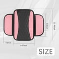 thumbnail image 2 of Patchwork Leather Center Console Covers for Cars,Upgraded Arm Rest Cover for Car with Side Storage Pocket for Car Seat Organizer,Middle Console Cover Stylish Car Decoration (Pink), 2 of 11