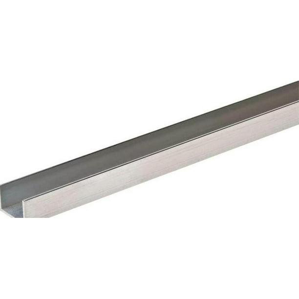 1/2 in. W x 1/2 in. H x 96 in. L Aluminum CChannel with 1/16 in. Thick