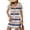 Dark Blue, variant on Summer Dresses for Women, V Neck Short Sleeve T-Shirt Dress with Pockets, Casual Color Blocking & Striped Mini Dress Women Clothing, Fashion Vacation Outfits for Beach & Travel (Yellow XXXL)