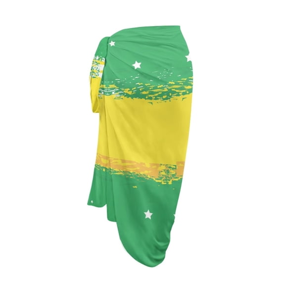 Uourmeti Brazil Coverups for Bathing Suits Sheer Bikini Tie Side Wraps Chiffon Beach Swimsuit Scarf for Outdoor
