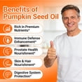 thumbnail image 3 of CARE GIFT Pumpkin Seed Oil 3500mg 4-in-1 with Saw Palmetto, Zinc, Vitamin B6 – Cold Pressed Softgel for Hair, Skin & Heart Health – Non GMO, Gluten Free – 150 Softgels, 3 of 8