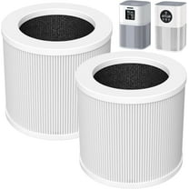 2 Pack A1 Replacement Filter Compatible with VEWIOR Air Purifier Hqsc-50, Hqkj-80, Ameifu Ap01w, Koios Hqkj-50, H13 True Hepa Filter for Vewior A1w Air Purifier