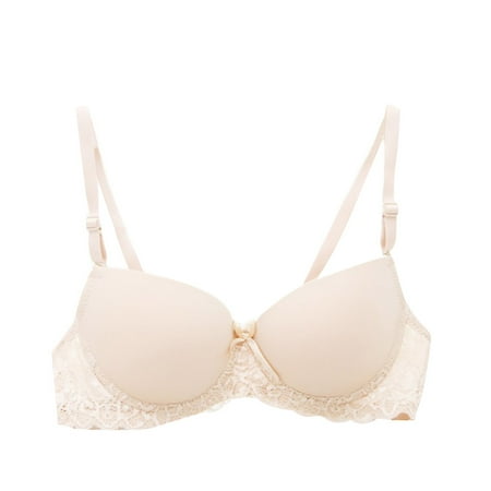 

Wisremt Sexy Women Bra Lace Push-up Breast Adjustment Push Up Support Bra A B Cup