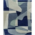 thumbnail image 6 of Hauteloom Crawfordsville Wool Living Room, Bedroom Area Rug - Modern - Blue, Green - 8' x 10'-Kidney, 6 of 9