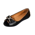 thumbnail image 2 of DIVVce Womens Dress Shoes Peep Toe Slip On With Rhinestone Bow Accent Footwear For Parties And Casual Wear, 2 of 8