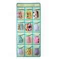 thumbnail image 1 of Organizador de armario colgante Laklulu para ropa interior, calcetines, joyas, sobre la puerta, para aulas, calculadora, teléfono móvil, 12 bolsillos transparentes, 1 of 2
