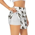 thumbnail image 3 of Lsque Dachshund Dog Printed Women's Running Shorts with Liner Pockets,Elastic Quick Dry Workout Athletic Gym Yoga Shorts,Womens High Waist Shorts-XX-Large, 3 of 9