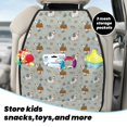 thumbnail image 5 of Fuzoiu Little Puppies Print 2 Pack Kick Mat Back Seat Protector With 3 Storage Pockets, Universal Car Seat Back Organizer For Kids Pets, Waterproof Backseat Protector For Most Car, 5 of 8