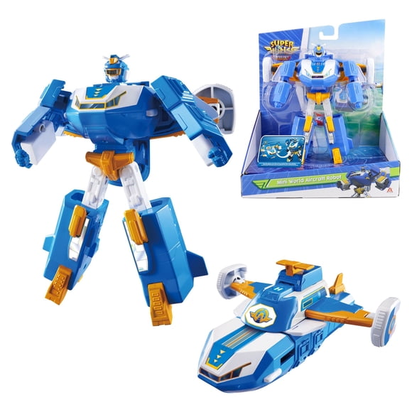 Avión Toy Playset Super Wings World con base móvil