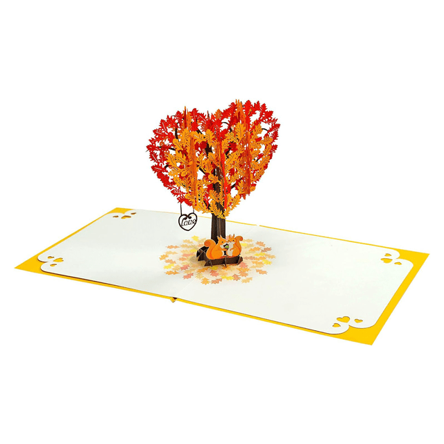Greeting Card Anniversary Card up San Valentín Day Card 3D Greeting Loved Cards (Squirrel Couple Heart Tree) Easter Greeting Card Love Greeting Card Holiday Cards Easter Cards Spring Greeting Card