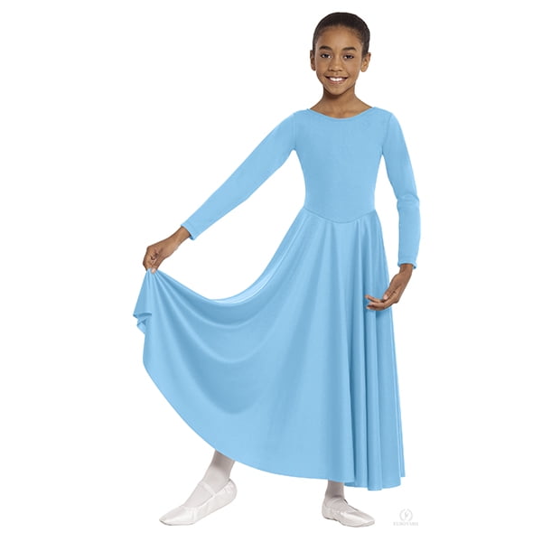 Eurotard Womens 13524 Long Sleeve Worship Praise Liturgical Full Dance Dress